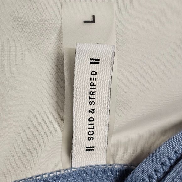 Solid & Striped The Victoria One Piece Swimsuit Size L Blue - Picture 4 of 12